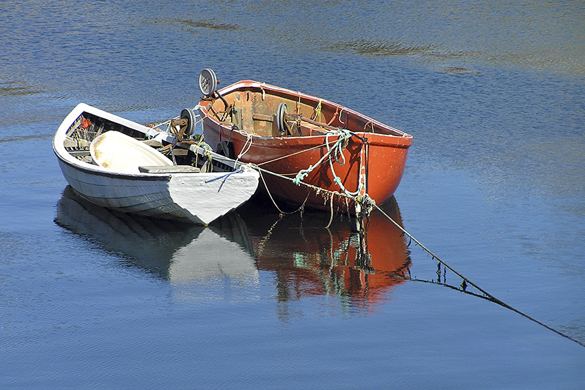 Boote auf Canadischem See