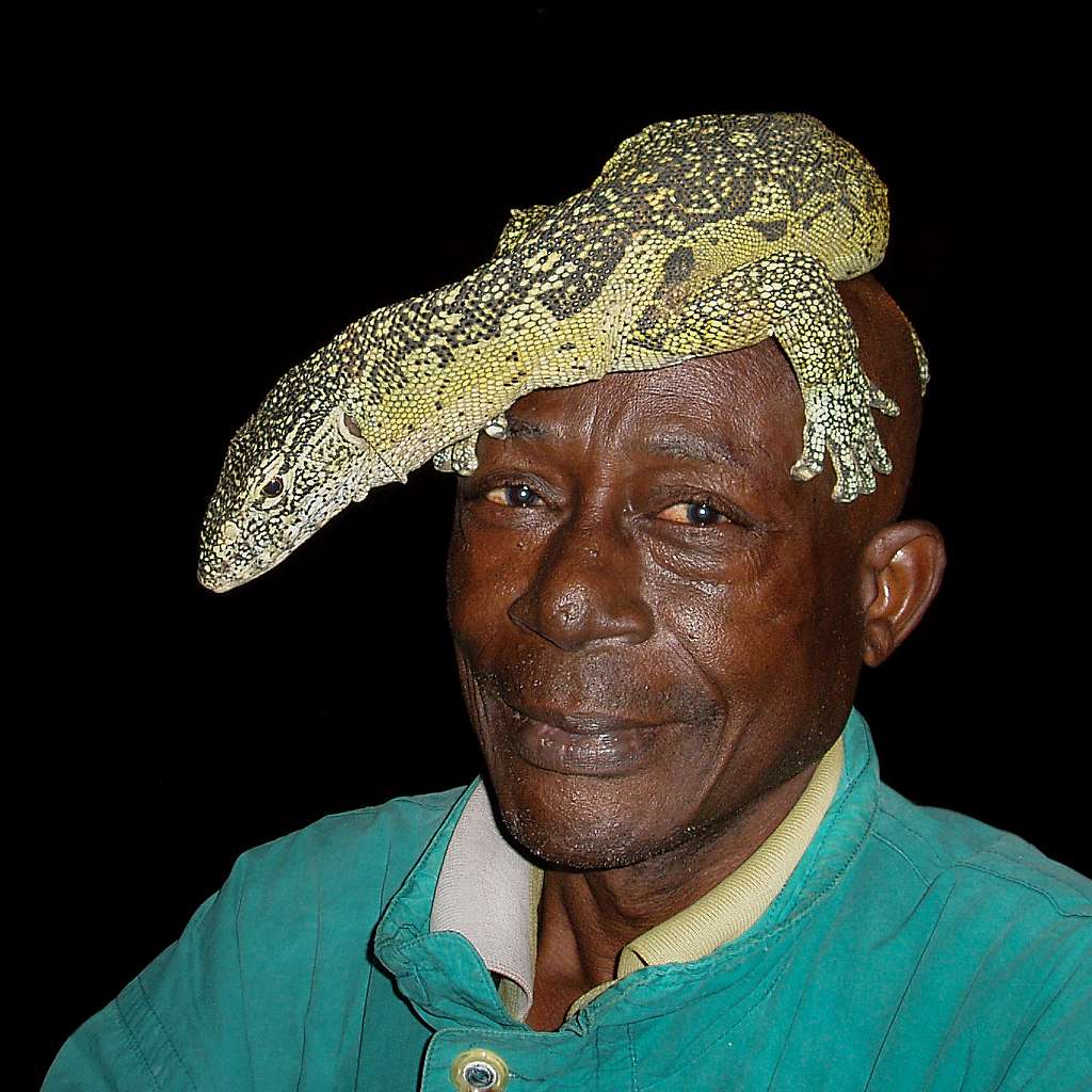 The old man and his lizzard