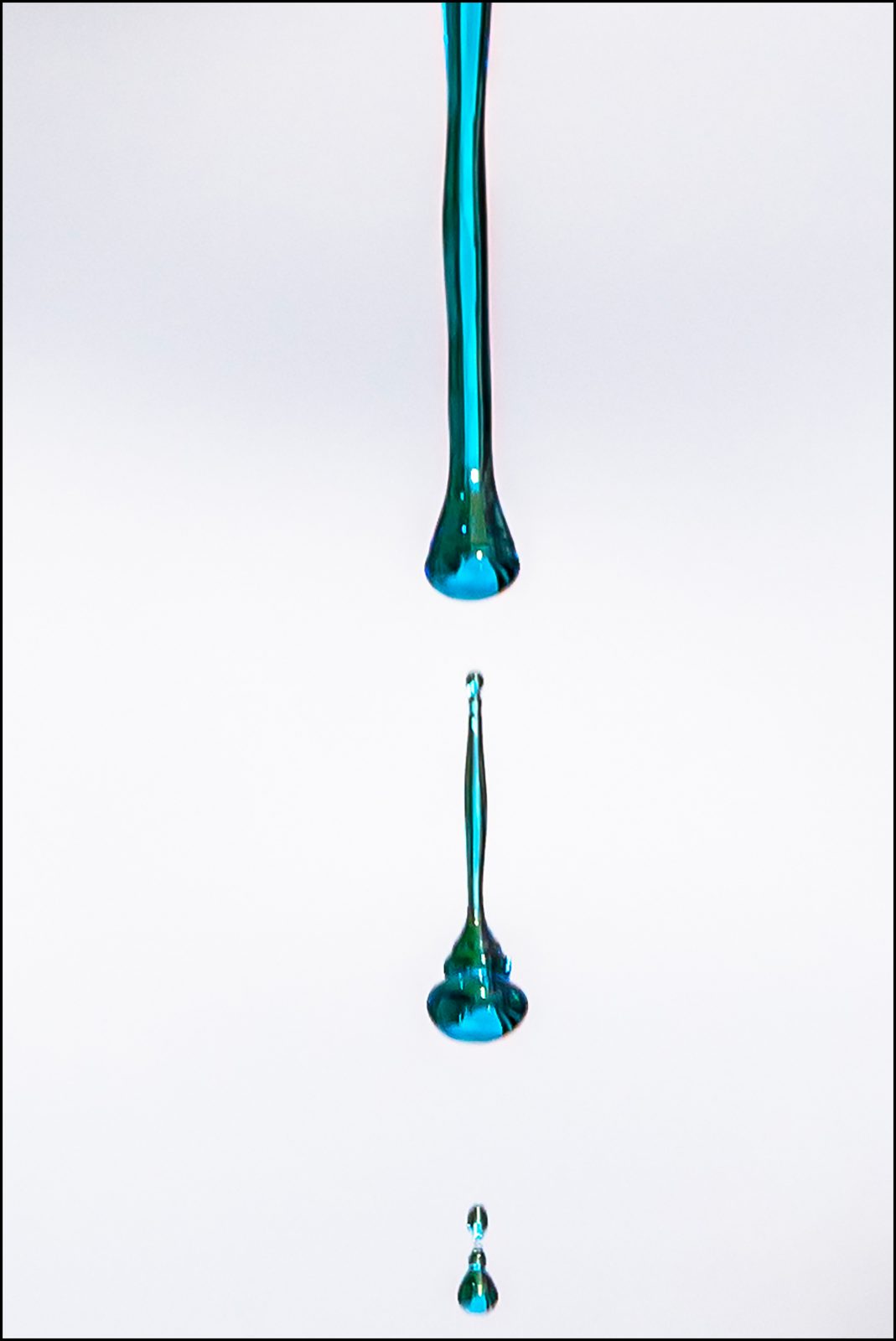 blaue Tropfen
